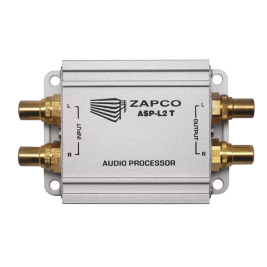ZAPCO ASP-L2T 2-kanałowy filtr zakłóceń liniowych 2-kanałowy filtr zakłóceń liniowych, stosunek sygnału do szumu 130 dB
